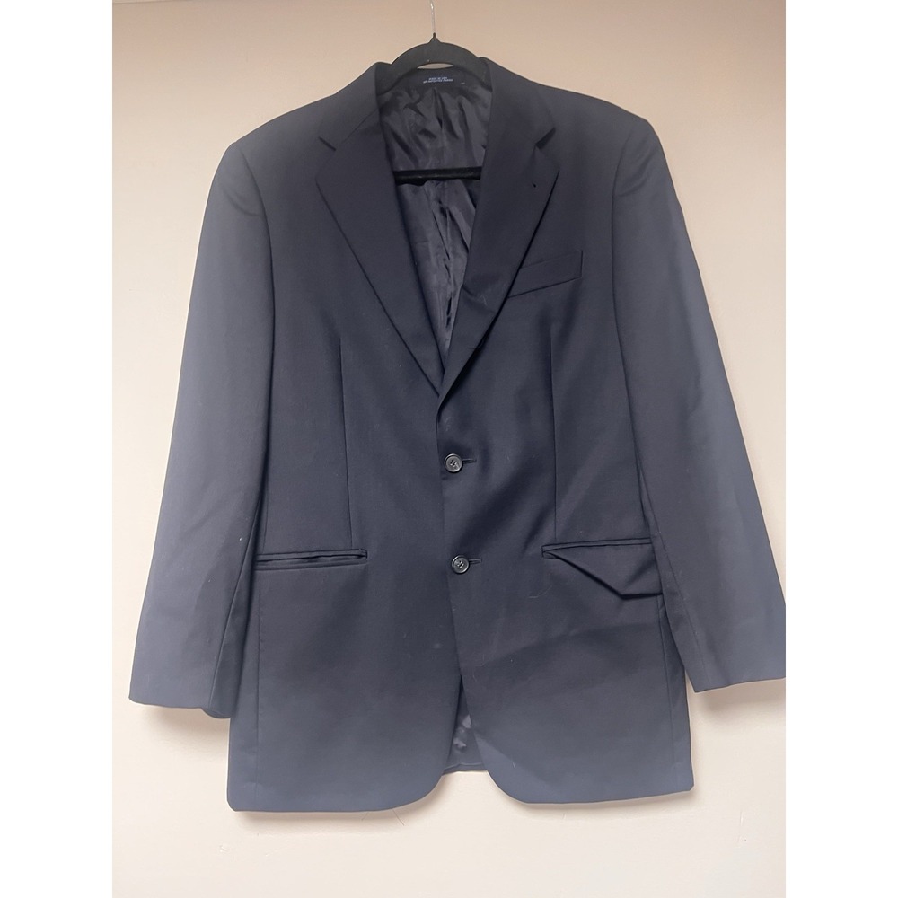 Joseph Abboud Blazer Mens 38R Navy Blue Excellent 100% Wool 2-Button Suit Jacket
